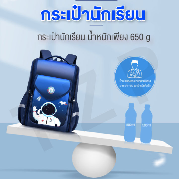 baby-online-กระเป๋านักเรียนลายนักบินอวกาศ-มีหูจับและล้อลาก-สายกระเป๋าหนาสองชั่นไม่ปวดไหล่-ตัวกระเป๋าน้ำหนักเบา-ใส่ของได้เยอะ