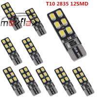 MovFlax 10ชิ้น Canbus T10 168 194 W5W ไฟแอลอีดีอัตโนมัติรถ2835 12SMD