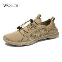 ขายดีที่สุด ioztt2023 - /♚ↂ WOTTE Men Shoes Mesh Breathable Footwear Man Shoe Wide Big Size 40-50 With Holes Insole Dry zapatillas