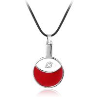 Naruto Pendant Necklace Classic Japanese Anime Keychain Cosplay Akatsuki Itachi Cartoon Jewelry Mens Chain Gift Wholesale