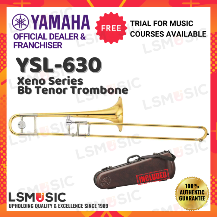 Yamaha YSL630 Bb Tenor Trombone w Case Xeno Series Medium Large Bore