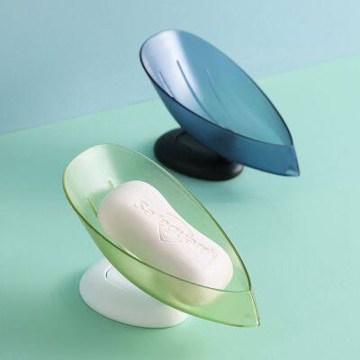 Plastic Bathroom Accessories Creative Leaf Shape Soap Dish Soap Holder Storage Tray Soap Box Soap Dishes