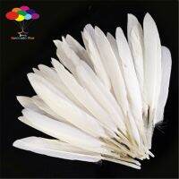 ❧◇ Natural Goose Feather white 4-6 Inch /10-15 cm 100 pcs DIY Carnival feathers for costume headress mask Crafts home