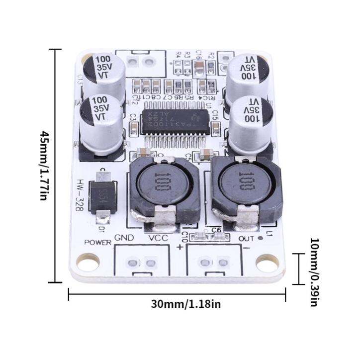 tpa3110-pbtl-30w-ดิจิตอลแอมป์เสียงบอร์ด8-26v-dc-ดิจิตอลโมโนแผงวงจรโมดูล-amplifier-30w-4-8-ohms