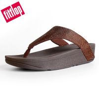 FITFLOP รองเท้าลำลองผู้หญิง รุ่น LOTTIE SHIMMERCRYSTAL TOE POST สีดำ BROWN