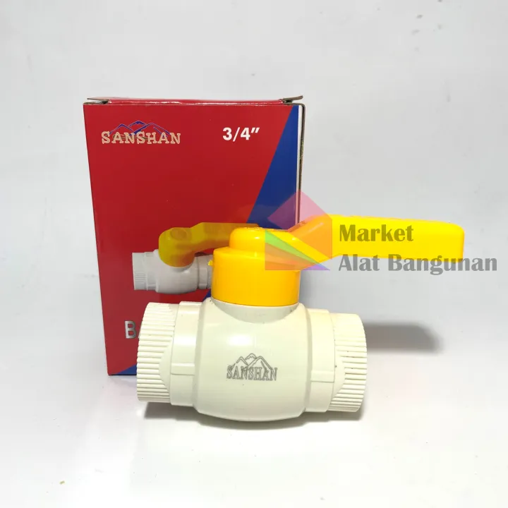 Ball Valve Putih Pvc Igm Jumbo Stop Kran Ballvalve Pvc Putih