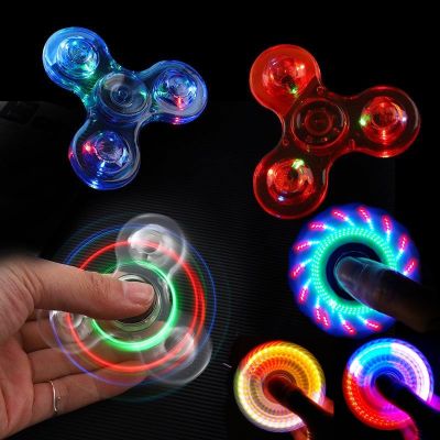 【Xmas】แฮนด์สปินเนอร์ ไจโร ของเล่น LED Fidget Spinner Mechanical Gyro สีสันสดใส ของเล่นเด็กผู้ใหญ่ เรืองแสง