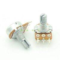 ✔☜ 2 Piece 16 Type B220K Horizontal Mono Volume Adjust Potentiometer Flower Shaft 15mm 3-Pin