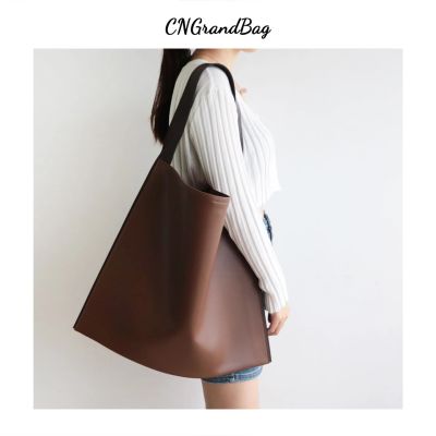 New Classic Custom Large Capacity Smooth Leather Women Tote Bag Autumn Winter Designer Handbag Purse