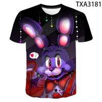 NewNewFnaf ฤดูร้อนสตรีทแวร์ผู้ชายผู้หญิงเด็ก 3D พิมพ์เสื้อยืดแฟชั่นสบาย ๆ แขนสั้นเด็กชายเด็กหญิงเด็กเย็นด้านบน