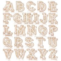 Pearl Rhinestone Letter Patches Letter Stickers Glitter Rhinestone Alphabet Applique Letter Sticker