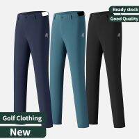 Malbon Golf Mens Trousers Summer Slim-Fit Thin Sports Pants Stretch Non-Iron Jersey