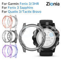 Zionia ที่มีสีสัน TPU ป้องกันผิวที่ครอบคลุมกรณีเชลล์สำหรับ Garmin Fenix 3/3 HR/3 ไพลิน Fenix3 quatix 3 Tactix ไชโย quatix3 กีฬาดูสมาร์ท