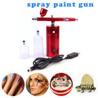 พกพาชาร์จไฟได้เครื่องอัดอากาศขนาดเล็กชุดสีสเปรย์Air Brush