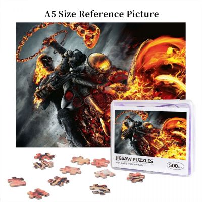 Ghost Rider Wooden Jigsaw Puzzle 500 Pieces Educational Toy Painting Art Decor Decompression toys 500pcs