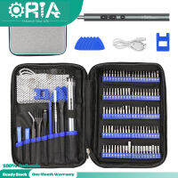 ORIA ไขควงไฟฟ้าไร้สายชาร์จเครื่องมือชุดมินิแบบพกพาสกรูชุด100 Pcs 28Mm Precision Bits &amp; LED Light &amp; 20-Bit เครื่องมือซ่อมที่มีประโยชน์สำหรับโทรศัพท์กล้องแล็ปท็อป