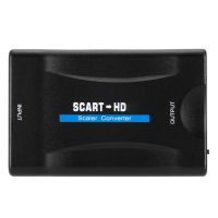 1080P SCART to HDMI Video Audio Upscale Converter Signal Adapter with USB Cable