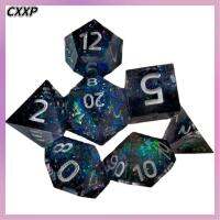 CXXP Polyhedral ลูกเต๋าดิจิตอลมังกร เรซิน คริสตัลคริสตัลคริสตัล ของเล่นสำหรับปาร์ตี้เกมไพ่ทาโรต์ ของตกแต่งบ้าน ของเล่นตามบทบาท ลูกเต๋า DND