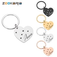 ✳❃ Custom Name Anti-lost ID Tag Engraved Record Tel Name Cat Puppy Personalized Bone Medal Pendant Dog Pet Collar Accessory