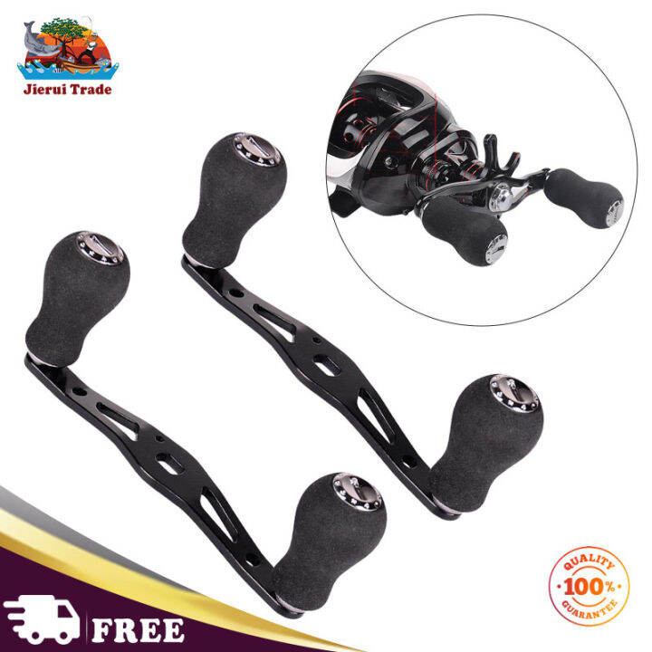 รอกตกปลา-handle-double-handle-design-ซ้ายขวา-ultralight-reel-crank-อุปกรณ์เสริม-fishing-reel-repair-parts