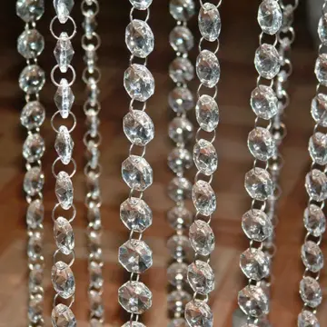 33ft Acrylic Crystal Garland Strand String Decor Bead Chain