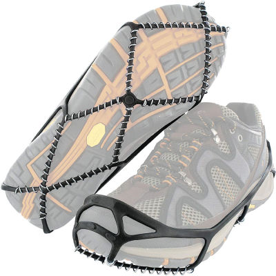 1คู่ Walk Traction Cleats Ice Crampons สำหรับเดินบนหิมะ Snowshoes ครอบคลุมน้ำแข็งรองเท้า Anti-Skid Snow Traction Cleats