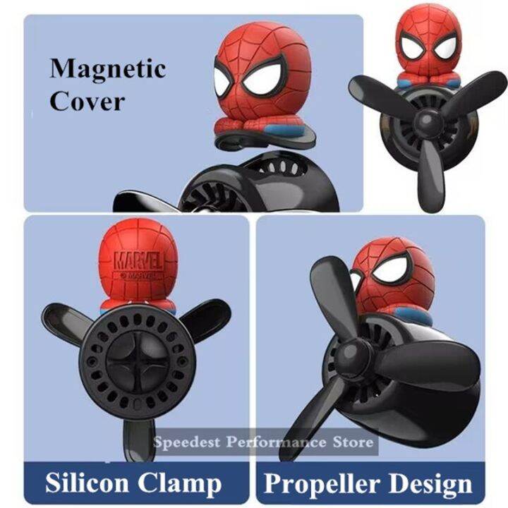 car-air-freshener-animation-fragrance-outlet-diffuser-magnetic-design-cartoon-aromatherapy