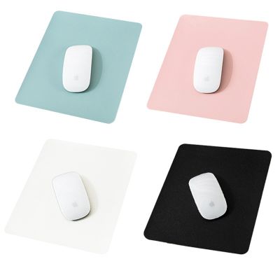 【CC】◎▽  Small Cushion mouse pad Non-Slip Desktop Leather Anti-Scratch Laptop
