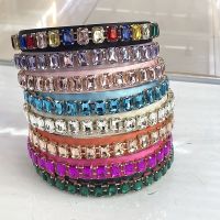 【Creative Dream Works】 Baroque Crystal Square Rhinestone Handmade Headbands Hairbands For Women Girls Hair Accessories