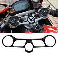 รถจักรยานยนต์ Carbon-Look Top Triple Clamp Yoke สติกเกอร์สำหรับ Ducati 1199 Panigale S 2012-2014 1299 2015-2018