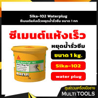 Sika-102 Waterplug ซีเมนต์แห้งเร็วหยุดน้ำรั่วซึม ขนาด 1 กก.