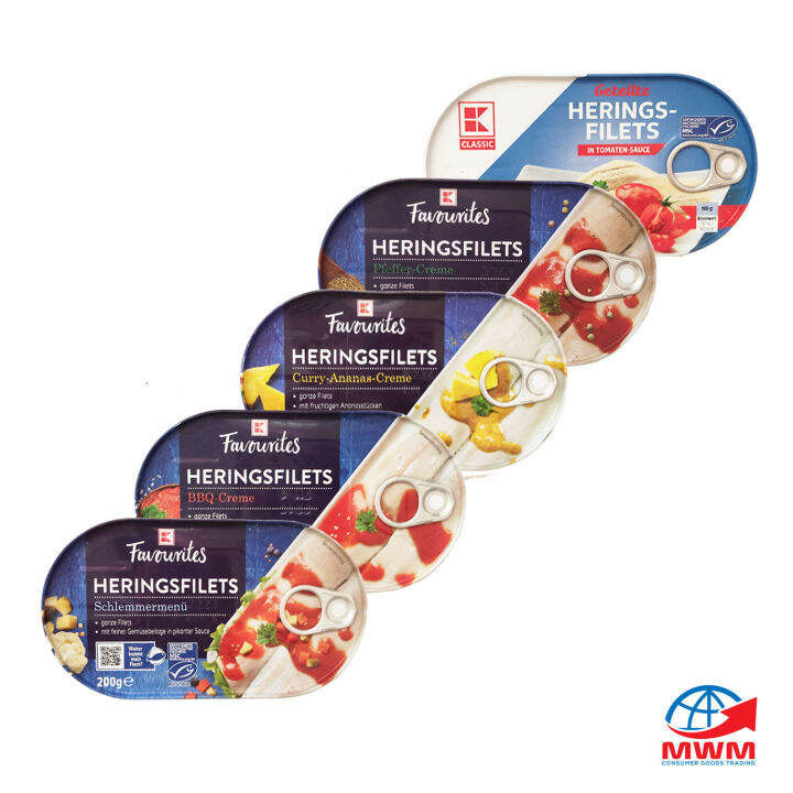 HERRING FISH IN CAN IMPORTED K CLASSIC FAVOURITES FISH FILLET 200G FROM