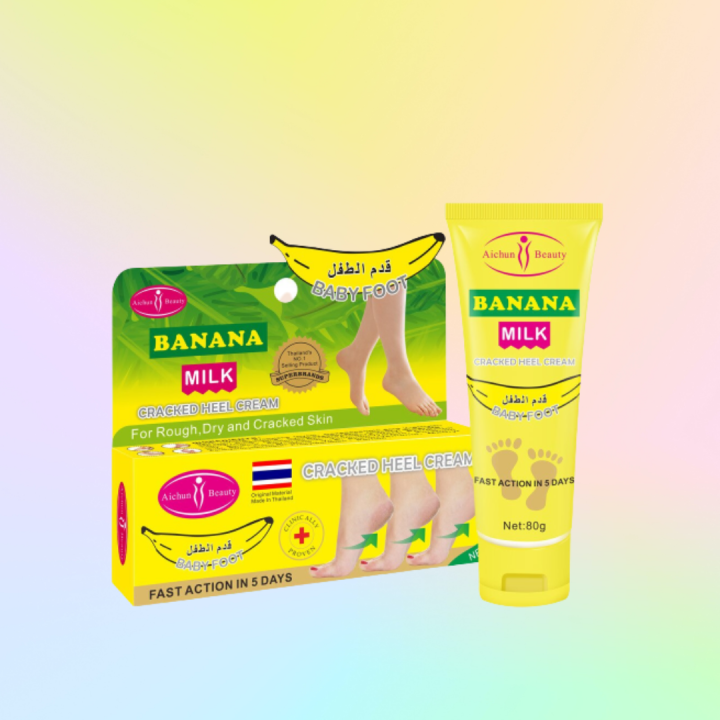 Banana Cracked Heel Foot Cream, Foot cream for cracked heels, Heel