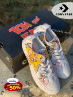 รองเท้าผ้าใบConvers Chuck Taylor All-Star ลาย Tom and Jerry พร้อมกล่อง รองเท้าผ้าใบผช-ผญ ทรงสวย ใส่สบาย H7A018