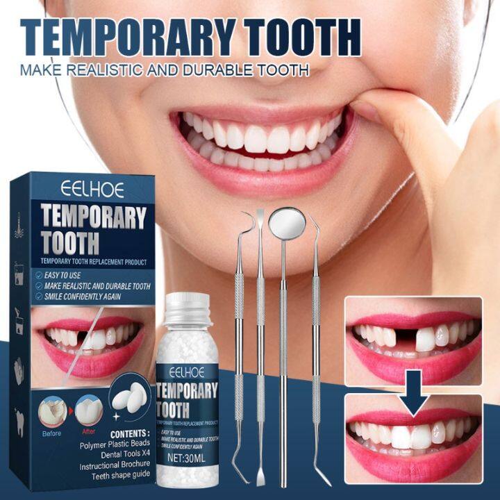 EELHOE Temporary Tooth Repair Kit Moldable False Teeth for Broken Teeth
