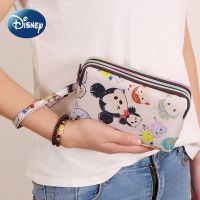 Mickey Cartoon Flamingo Womens Wallet Luxury Brand Long Womens Coin Purse Large Capacity Fashion Trend Clutch Mobile Phone Bag Wallets