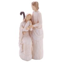 THLCG7 Holy Family Statues Jesus Mary Joseph Catholic Religious Figurine Home Decor for Home Nativity Scene Christmas Gift