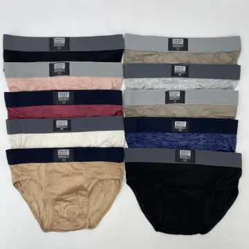 6PCS Brief For Men Underwear Plain Cotton Spandex Briefs