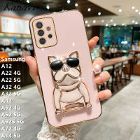 เคสโทรศัพท์ Kanavi สำหรับ Samsung Galaxy A12 A22 4G A22 5G A32 4G A32 5G A52 A42 4G A52 5G A52S 5G A72 4G A14 5G แว่นตาแฟชั่น Mang เคสโทรศัพท์มือถือใหม่กรอบโทรศัพท์มือถือขอบตรงซิลิโคนแบบนิ่มสุดหรู