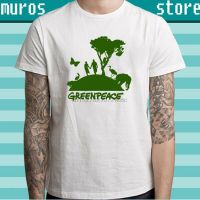 Greenpeace Green Peace Organization Symbol Mens White Tshirt Size S To 3Xl Gildan Spot 100% Cotton