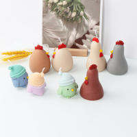 แม่พิมพ์เทียนไก่ตัวผู้ Craftdiy ซิลิโคนยิปซั่มตกแต่ง แม่พิมพ์เค้ก Fondant การ์ตูนสัตว์เทียนทำแม่พิมพ์สบู่ แม่พิมพ์เทียนซิลิโคน Craftdiy 3D DIY