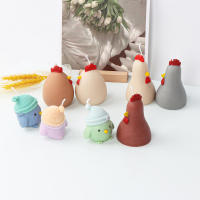 แม่พิมพ์เทียนไก่ตัวผู้ Craftdiy ซิลิโคนยิปซั่มตกแต่ง แม่พิมพ์เค้ก Fondant การ์ตูนสัตว์เทียนทำแม่พิมพ์สบู่ แม่พิมพ์เทียนซิลิโคน Craftdiy 3D DIY