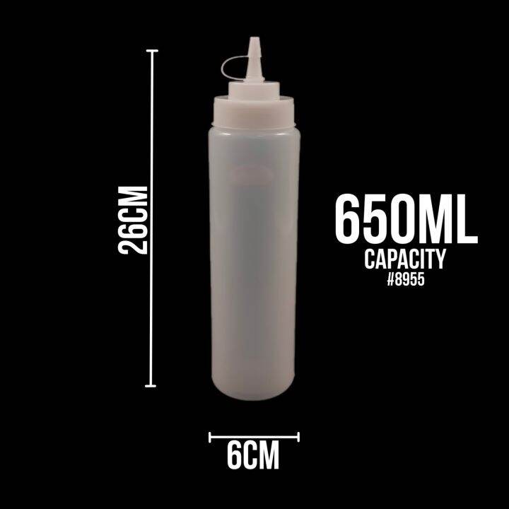 UNIPLUS 21 oz / 650ML Sauce Dispenser BBQ Sauce Vinegar Oil Ketchup