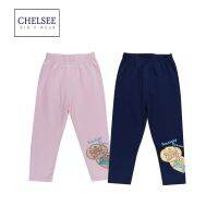 Chelsee กางเกงเลกกิ้ง เด็กผู้หญิง ลาย Friend Ship รุ่น 237807 ผ้า Cotton 95% Spandex 5% มีความยืดหยุ่น อายุ 2-10ปี เสื้อผ้าเด็กโต กางเกงเด็ก