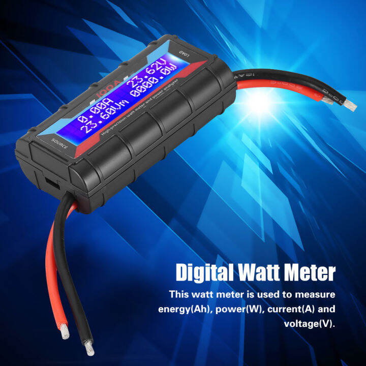 Wattmeter Power Analyzer 4.8-60V 130A - Digitales LCD Messgerät Für RC Modellbau