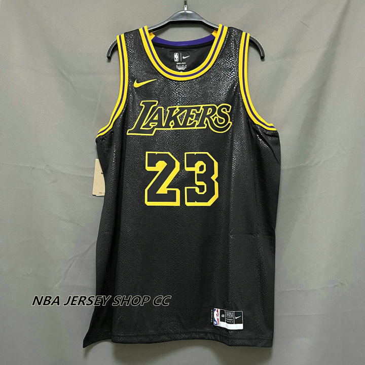 Lakers Labron PURE BLACK SNAKE SKIN Jersey #23 Gigi #2 W/Heart