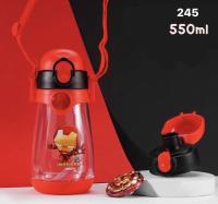 Disney ถ้วยน้ำเด็กอนุบาลพร้อมถ้วยน้ำฟางสำหรับเด็กเรียนหญิงและชาย 550 ml.