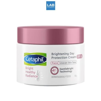 Cetaphil Bright Healthy Radiance Brightening Day Protection Cream SPF 15 50 g. เซตาฟิล ไบรท์ เฮลธ์ตี้ เรเดียนซ์ ไบรท์เทนนิ่ง เดย์ โพรเทคชั่น ครีม เอสพีเอฟ 15 ครีมบำรุงผิวหน้าสูตรกลางวัน