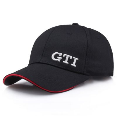 หมวกเบสบอลแบบ Snapback ปักรถสปอร์ตหมวกผ้าฝ้ายสำหรับคุณพ่อ Gti กอล์ฟรถยนต์หมวกกันแดดลำลองหมวกแก๊ปกลางแจ้งกันแดดโฆษณา