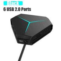 【】 Legend Services 2.0 Eaphone อุปกรณ์เสริม USB คอมพิวเตอร์อินเตอร์เฟซแยกฮับพอร์ตเครื่องอ่านเร็ว TF PC 6 SD สูงสำหรับมีไมโครโฟน